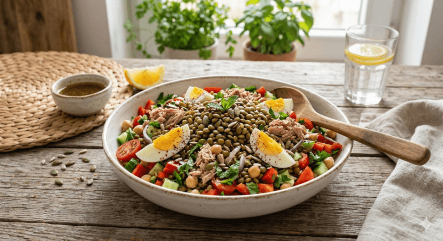 Diyetisyen Serpil Öztürk - Yüksek Proteinli Yeşil Mercimek Salatası Diyetisyen Serpil Öztürk - Yüksek Proteinli Yeşil Mercimek Salatası