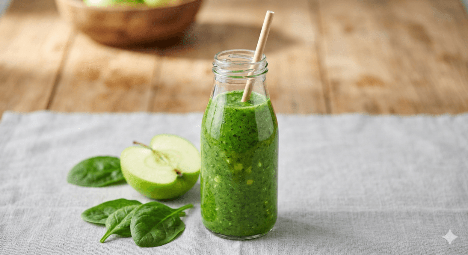 Diyetisyen Serpil Öztürk - Ispanaklı ve Yeşil Elmalı Detoks Smoothie Diyetisyen Serpil Öztürk - Ispanaklı ve Yeşil Elmalı Detoks Smoothie