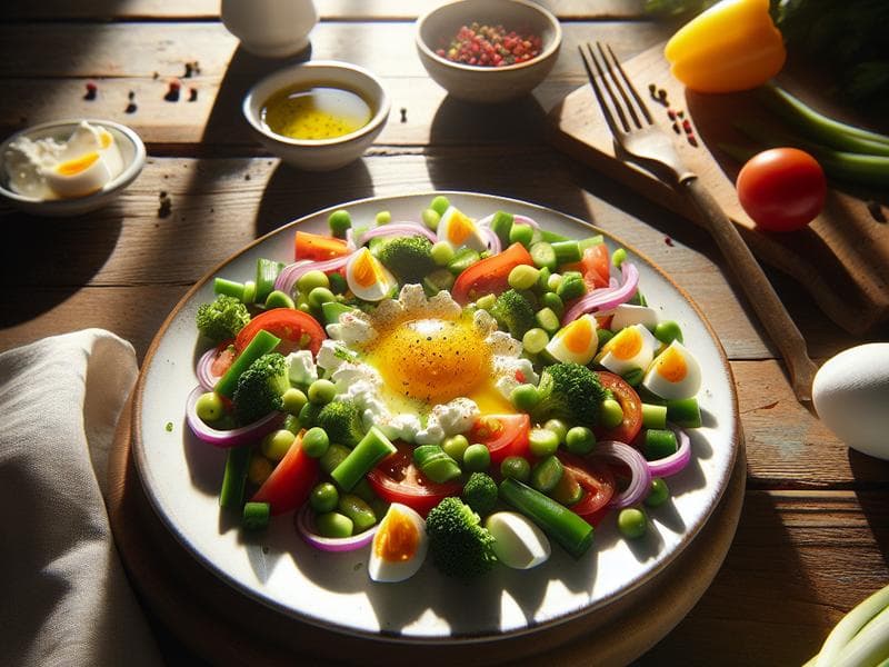 Fırında Peynirli ve Renkli Sebzeli Yumurta Kapları Fırında Peynirli ve Renkli Sebzeli Yumurta Kapları