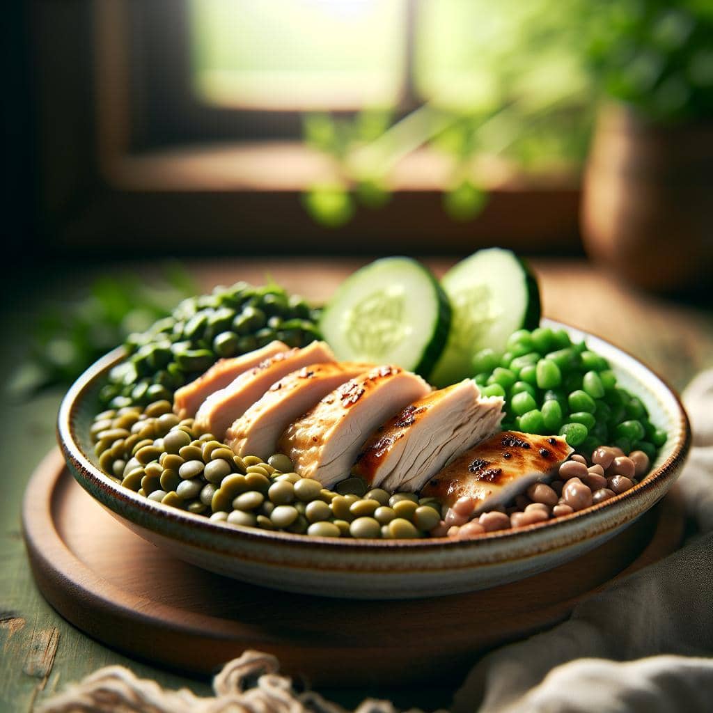 Diyetisyen Serpil Öztürk - Tavuklu Yeşil Mercimek Salatası Diyetisyen Serpil Öztürk - Tavuklu Yeşil Mercimek Salatası
