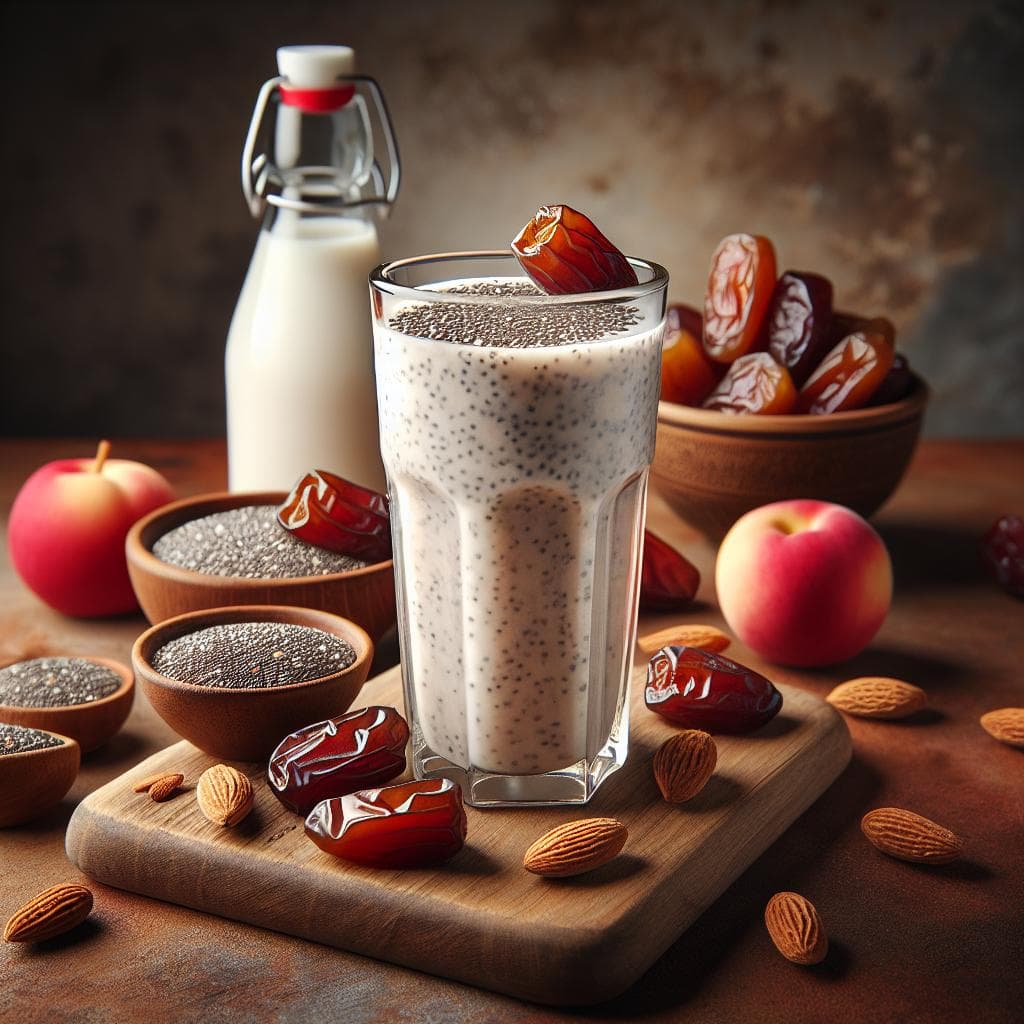 Diyetisyen Serpil Öztürk - Badem Sütlü Hurmalı Chia İçeceği: Sağlıklı Bir Ara Öğün Diyetisyen Serpil Öztürk - Badem Sütlü Hurmalı Chia İçeceği: Sağlıklı Bir Ara Öğün